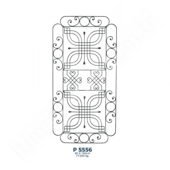 P5556 Ferforje Dekoratif Panel Motif 160x80cm P5556 Ferforje Dekoratif Panel Motif 160x80cm