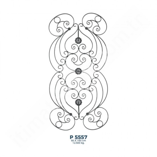 P5557 Ferforje Dekoratif Panel Motif 160x80cm P5557 Ferforje Dekoratif Panel Motif 160x80cm