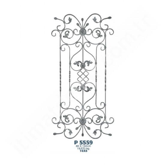 P5559 Ferforje Dekoratif Panel Motif 160x80cm P5559 Ferforje Dekoratif Panel Motif 160x80cm