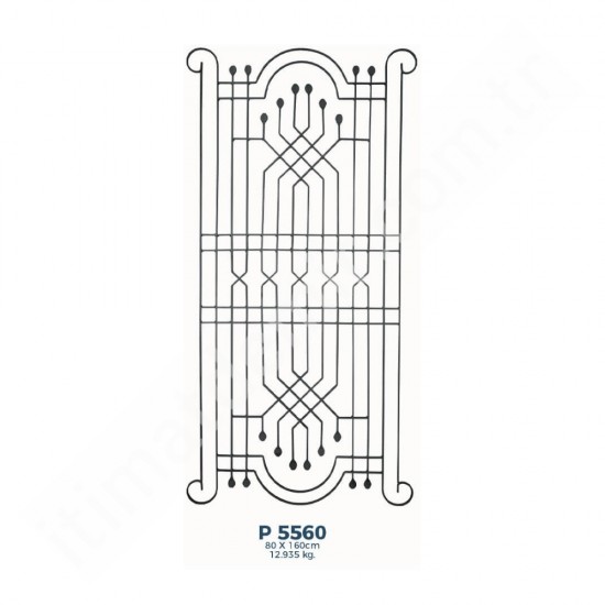 P5560 Ferforje Dekoratif Panel Motif 160x80cm P5560 Ferforje Dekoratif Panel Motif 160x80cm