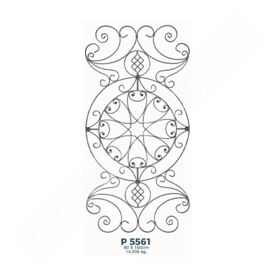 P5561 Ferforje Dekoratif Panel Motif 160x80cm P5561 Ferforje Dekoratif Panel Motif 160x80cm