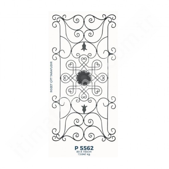 P5562 Ferforje Dekoratif Panel Motif 160x80cm P5562 Ferforje Dekoratif Panel Motif 160x80cm