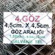 Bahçe Örgü Teli 4.5cm X 4.5cm (1.90mm.) H:100cm. 20m