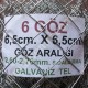 Bahçe Örgü Teli 6.5cm X 6.5cm (2.70-2.60mm.) H:120cm. 20m