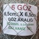 Bahçe Örgü Teli 6.5cm X 6.5cm (2.20mm.) H:120cm. 20m
