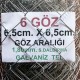 Bahçe Örgü Teli 6.5cm X 6.5cm (1.90mm.) H:200cm. 20m