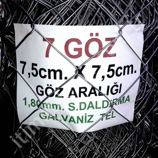 Bahçe Örgü Teli 7.5cm X 7.5cm (1.90mm.) H:150cm. 20m Bahçe Örgü Teli 7.5cm X 7.5cm (1.90mm.) H:150cm. 20m