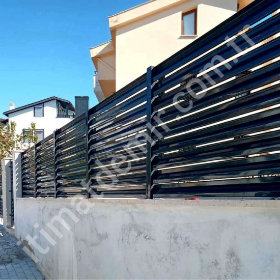Panjur Güneş Kırıcı Dekoratif Bahçe Panel Çiti Galvanizli Fırın Boyalı 91X126 cm.