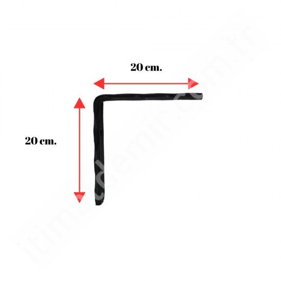 20x20 CM FERFORJE RAF AYAĞI MOTİFSİZ KONSOL 30X5 İZLİ LAMADAN 20x20 CM FERFORJE RAF AYAĞI MOTİFSİZ KONSOL 30X5 İZLİ LAMADAN
