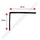 20x30 CM FERFORJE RAF AYAĞI MOTİFSİZ KONSOL 40X5 İZLİ LAMADAN