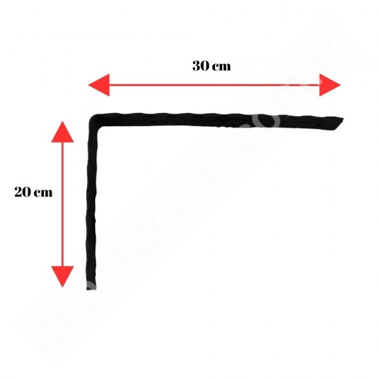 20x30 CM FERFORJE RAF AYAĞI MOTİFSİZ KONSOL 40X5 İZLİ LAMADAN 20x30 CM FERFORJE RAF AYAĞI MOTİFSİZ KONSOL 40X5 İZLİ LAMADAN