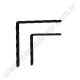 15x15 CM FERFORJE RAF AYAĞI MOTİFSİZ KONSOL 30X5 İZLİ LAMADAN