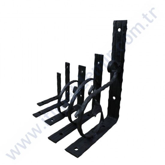 15x15 CM FERFORJE RAF AYAĞI MOTİFSİZ KONSOL 30X5 İZLİ LAMADAN
