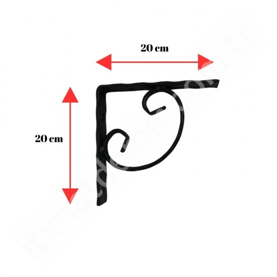 20x20 CM FERFORJE RAF AYAĞI KONSOL 30X5 İZLİ LAMADAN 20x20 CM FERFORJE RAF AYAĞI KONSOL 30X5 İZLİ LAMADAN