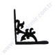 25x25 CM FERFORJE RAF AYAĞI KONSOL 30X10 İZLİ DİLLİ LAMADAN