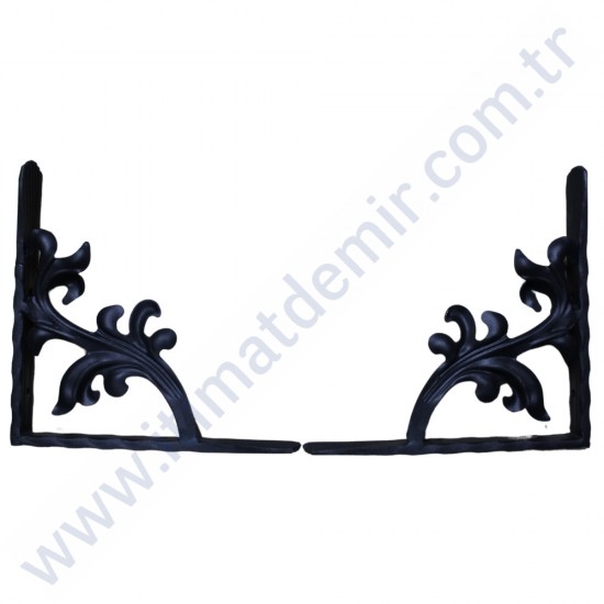 25x25 CM FERFORJE RAF AYAĞI KONSOL 30X10 İZLİ DİLLİ LAMADAN