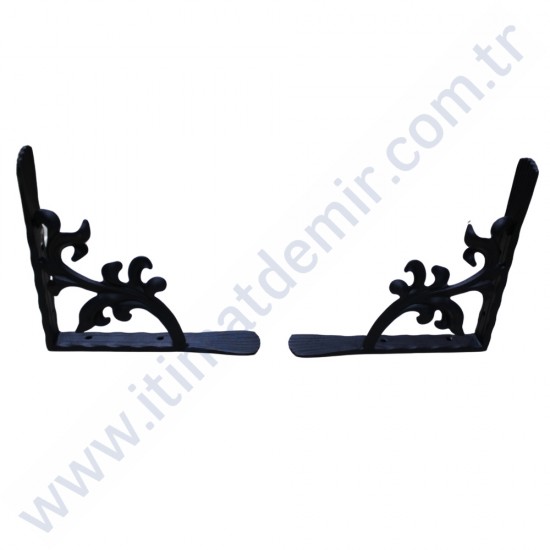 25x25 CM FERFORJE RAF AYAĞI KONSOL 30X10 İZLİ DİLLİ LAMADAN