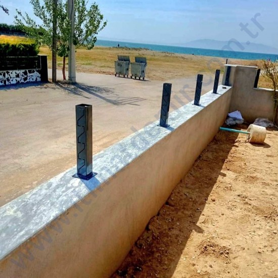Panjur Güneş Kırıcı Ekstra Ayak & Babası Galvanizli Fırın Boyalı Yükseklik 64 cm