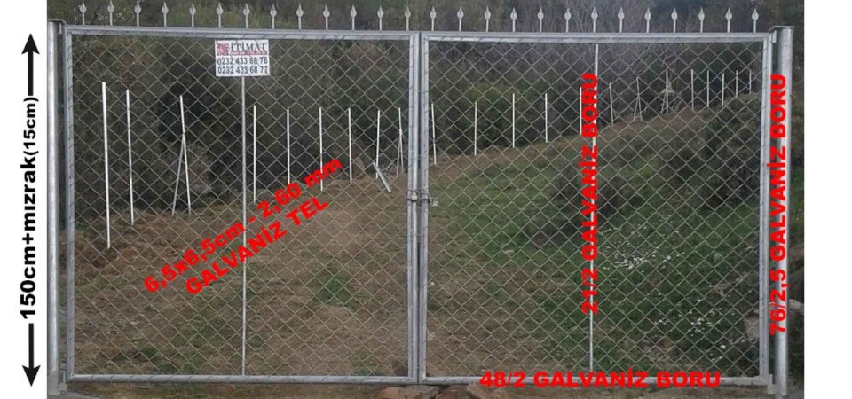 Örme Tel Bahçe Çit Kapısı