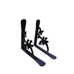 25x25 CM FERFORJE RAF AYAĞI KONSOL 30X10 İZLİ DİLLİ LAMADAN