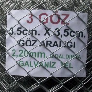 Bahçe Örgü Teli 3.5cm X 3.5cm (2.20mm.) H:120cm. 20m