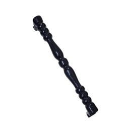 Boğumlu Borudan Parlak Siyah Fırın Boyalı Ferforje Kapı Kolu