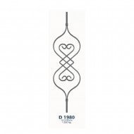 D1980 Ferforje Dekoratif Çubuk Motif 80cm