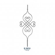 D2010 Ferforje Dekoratif Çubuk Motif 80cm