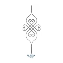 D2010 Ferforje Dekoratif Çubuk Motif 80cm