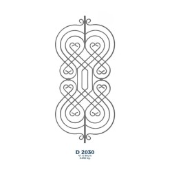 D2030 Ferforje Dekoratif Çubuk Motif 90cm