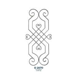 D2070 Ferforje Dekoratif Çubuk Motif 80cm