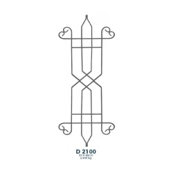 D2100 Ferforje Dekoratif Çubuk Motif 80cm