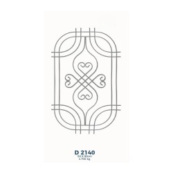 D2140 Ferforje Dekoratif Çubuk Motif 80cm