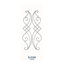 D2150 Ferforje Dekoratif Çubuk Motif 80cm