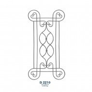 D2210 Ferforje Dekoratif Çubuk Motif 80cm