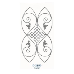 D2350 Ferforje Dekoratif Çubuk Motif 80cm