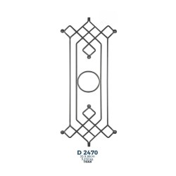 D2470 Ferforje Dekoratif Çubuk Motif 80cm