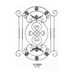 D2550 Ferforje Dekoratif Çubuk Motif 80cm