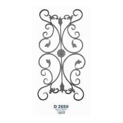 D2650 Ferforje Dekoratif Çubuk Motif 100cm