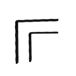 10x10 CM FERFORJE RAF AYAĞI MOTİFSİZ KONSOL 20X5 İZLİ LAMADAN