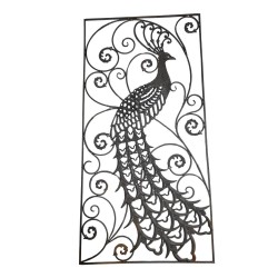 MÇM 1340 Ferforje Döküm Korkuluk Panel Tavus Kuşu Sol 80x160 cm