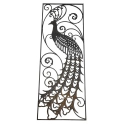 MÇM 1349 Ferforje Döküm Korkuluk Panel Tavus Kuşu Sağ 60x160 cm