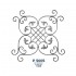 P5005 Ferforje Dekoratif Panel Motif 80x80cm