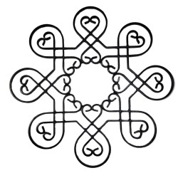 PEM5176 Ferforje Dekoratif Panel Motif 59x59cm