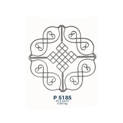 P5185 Ferforje Dekoratif Panel Motif 53x53cm