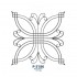 P5186 Ferforje Dekoratif Panel Motif 80x80cm