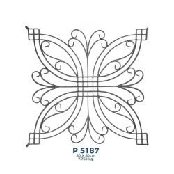 P5187 Ferforje Dekoratif Panel Motif 80x80cm