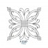 P5187 Ferforje Dekoratif Panel Motif 80x80cm