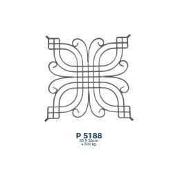 P5188 Ferforje Dekoratif Panel Motif 55x55cm