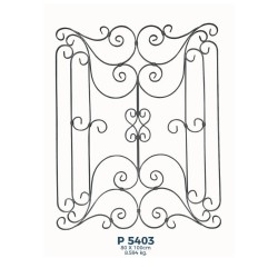 P5403 Ferforje Dekoratif Panel Motif 100x80cm